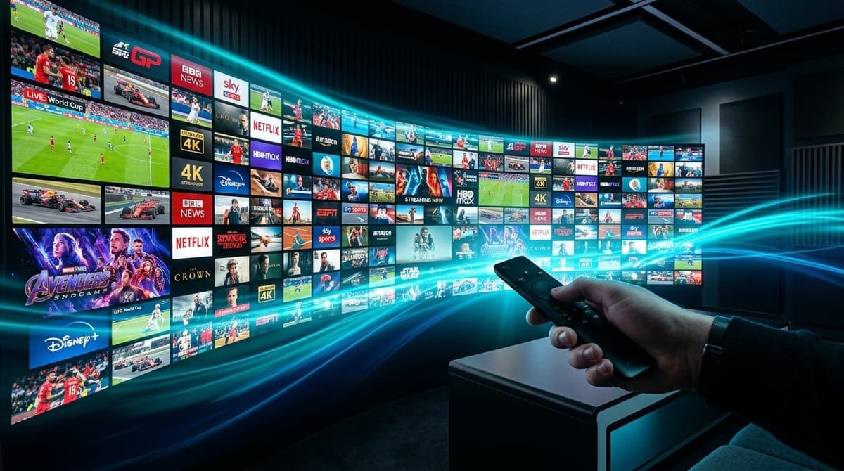 +50,000 Live Channels & VODs