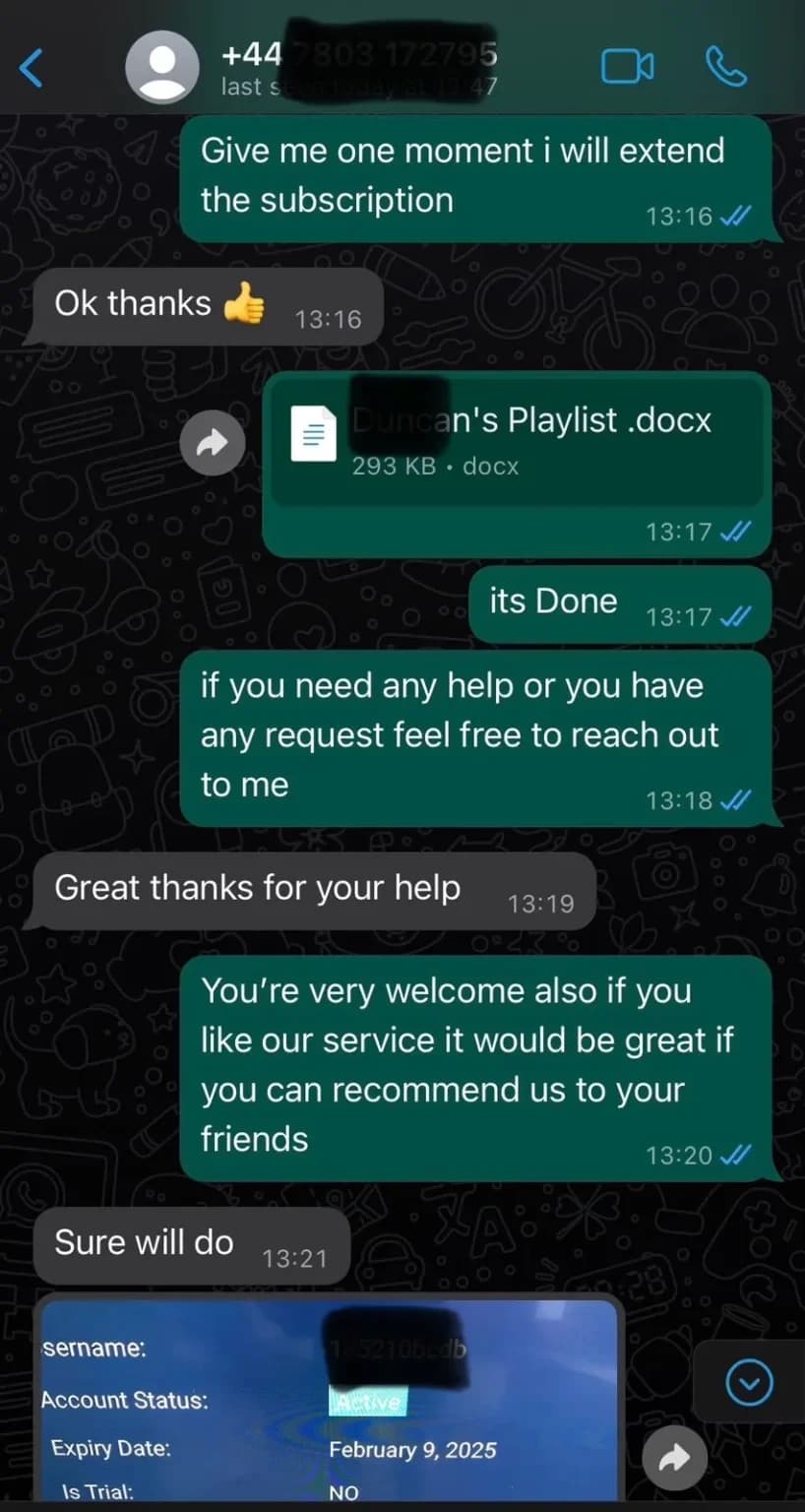 IPTVMap Customer Review